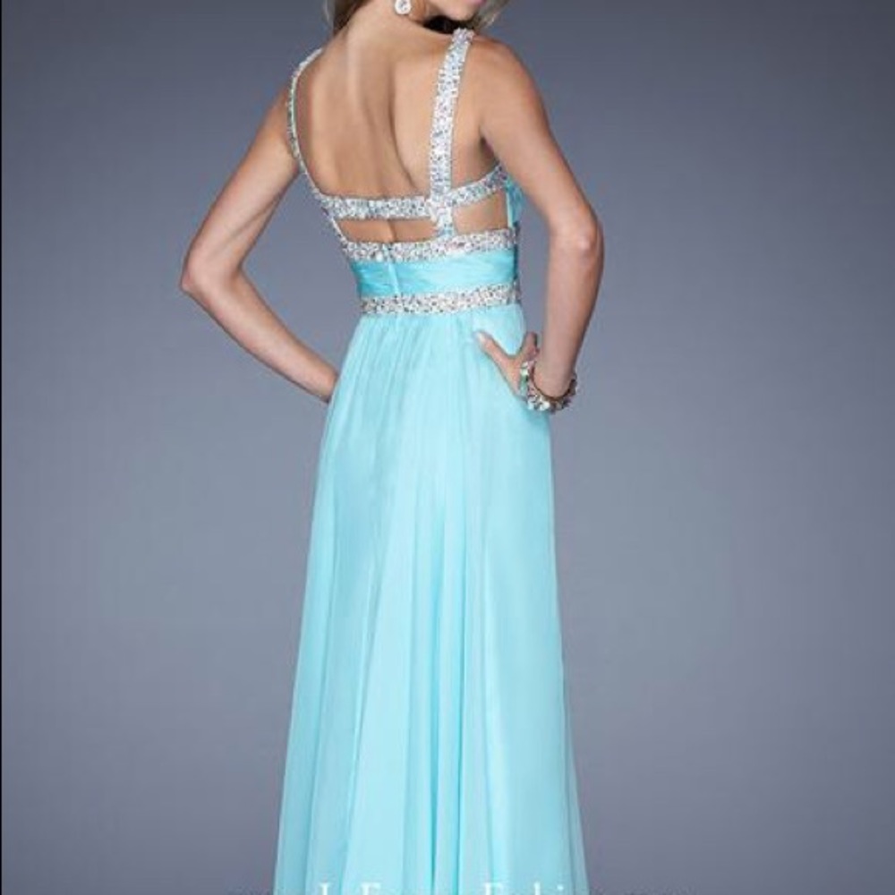 Blue Prom Dress - Picture 2 of 5